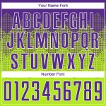 Maglia da calcio personalizzata con stampa sublimatica verde neon viola-bianco Maglia da calcio personalizzata con stampa sublimatica verde neon viola-bianco