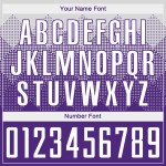 Maglia da calcio personalizzata viola bianca con stampa sublimatica Maglia da calcio personalizzata viola bianca con stampa sublimatica
