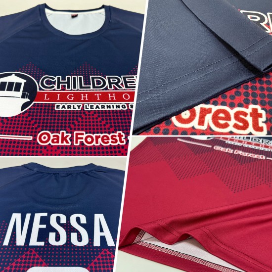Maglia da calcio personalizzata con stampa a sublimazione blu navy bianco-cremisi Maglia da calcio personalizzata con stampa a sublimazione blu navy bianco-cremisi