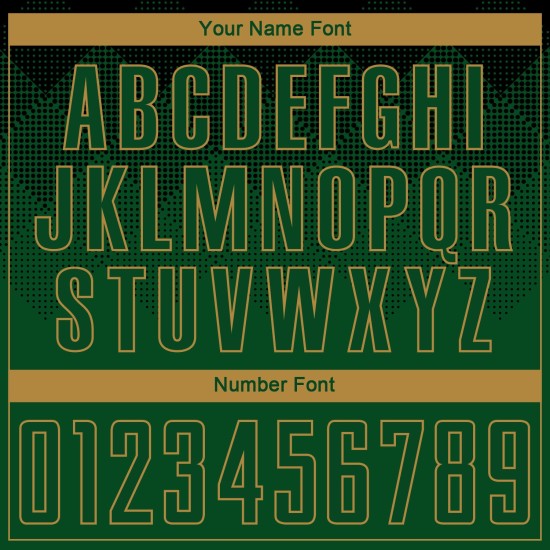 Maglia da calcio personalizzata con stampa sublimatica nera verde-oro antico Maglia da calcio personalizzata con stampa sublimatica nera verde-oro antico