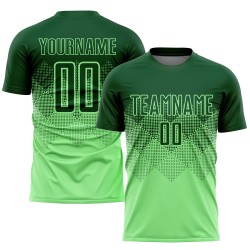 Maglia da calcio personalizzata con stampa a sublimazione verde pisello