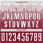 Maglia da calcio personalizzata Crimson White Sublimation Maglia da calcio personalizzata Crimson White Sublimation