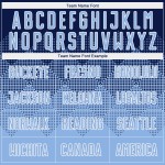 Maglia da calcio personalizzata con stampa a sublimazione blu navy e bianco Maglia da calcio personalizzata con stampa a sublimazione blu navy e bianco