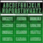 Maglia da calcio personalizzata con stampa a sublimazione verde erba nera-bianca Maglia da calcio personalizzata con stampa a sublimazione verde erba nera-bianca