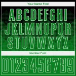 Maglia da calcio personalizzata con stampa a sublimazione verde erba nera-bianca Maglia da calcio personalizzata con stampa a sublimazione verde erba nera-bianca