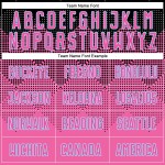 Maglia da calcio personalizzata con stampa a sublimazione a forma quadrata, sfumata rosa nera-azzurra Maglia da calcio personalizzata con stampa a sublimazione a forma quadrata, sfumata rosa nera-azzurra