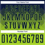 Maglia da calcio personalizzata con stampa sublimatica verde neon blu navy Maglia da calcio personalizzata con stampa sublimatica verde neon blu navy