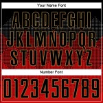 Maglia da calcio personalizzata con stampa a sublimazione rosso nero-oro antico Maglia da calcio personalizzata con stampa a sublimazione rosso nero-oro antico