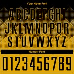 Maglia da calcio personalizzata in oro e nero con stampa a sublimazione Maglia da calcio personalizzata in oro e nero con stampa a sublimazione
