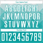 Maglia da calcio personalizzata con stampa a sublimazione Aqua White Maglia da calcio personalizzata con stampa a sublimazione Aqua White