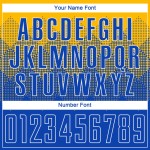 Maglia da calcio personalizzata con stampa sublimatica oro reale-bianco Maglia da calcio personalizzata con stampa sublimatica oro reale-bianco