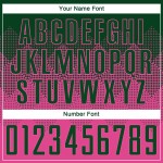 Maglia da calcio personalizzata con stampa a sublimazione rosa e verde Maglia da calcio personalizzata con stampa a sublimazione rosa e verde
