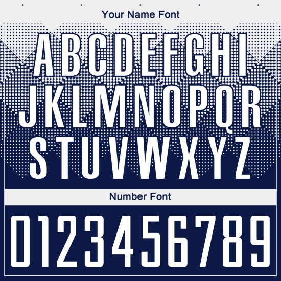 Maglia da calcio personalizzata con stampa a sublimazione bianca e blu navy Maglia da calcio personalizzata con stampa a sublimazione bianca e blu navy