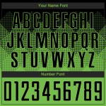 Maglia da calcio personalizzata verde neon nera con stampa a sublimazione Maglia da calcio personalizzata verde neon nera con stampa a sublimazione
