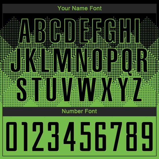 Maglia da calcio personalizzata verde neon nera con stampa a sublimazione Maglia da calcio personalizzata verde neon nera con stampa a sublimazione