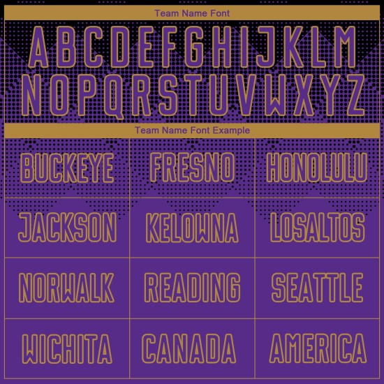 Maglia da calcio personalizzata con stampa sublimatica nera viola-oro antico Maglia da calcio personalizzata con stampa sublimatica nera viola-oro antico