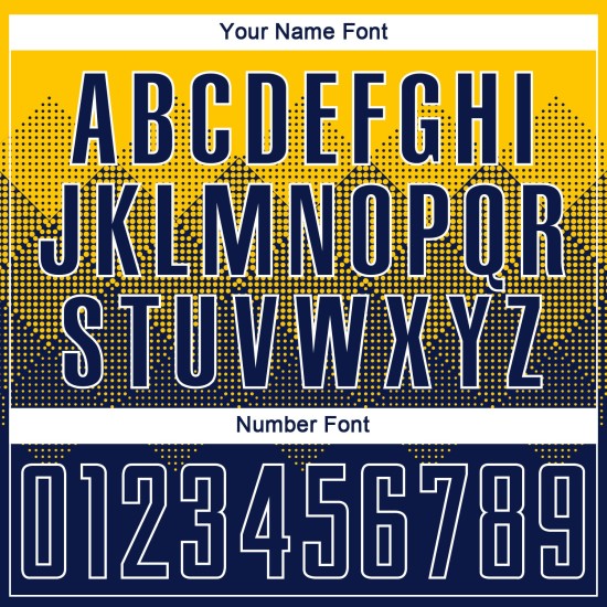 Maglia da calcio personalizzata con stampa sublimatica blu navy e bianca in oro Maglia da calcio personalizzata con stampa sublimatica blu navy e bianca in oro