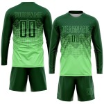 Maglia da calcio personalizzata con stampa a sublimazione verde pisello Maglia da calcio personalizzata con stampa a sublimazione verde pisello