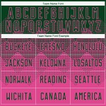 Maglia da calcio personalizzata con stampa a sublimazione rosa e verde Maglia da calcio personalizzata con stampa a sublimazione rosa e verde